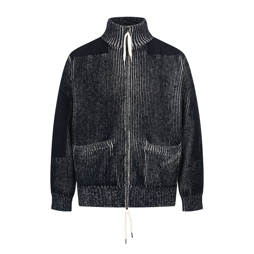 Ribbed Zipper Sweater