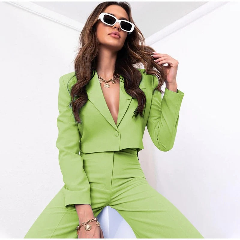 Dakota | Women's Premium Terno Suit with Blazer and Wide Pants