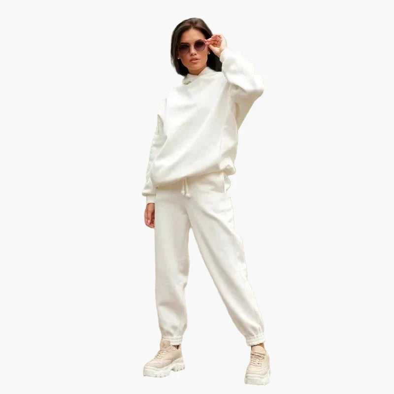 Women's Oversize Hoodie Jogging Suit Two-Piece Set Leisure Street Style