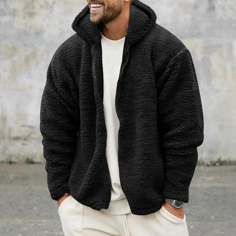 Mens Casual Hooded Zip Jacket With Full Front Zip For All Day Comfort And Adjustable Hood