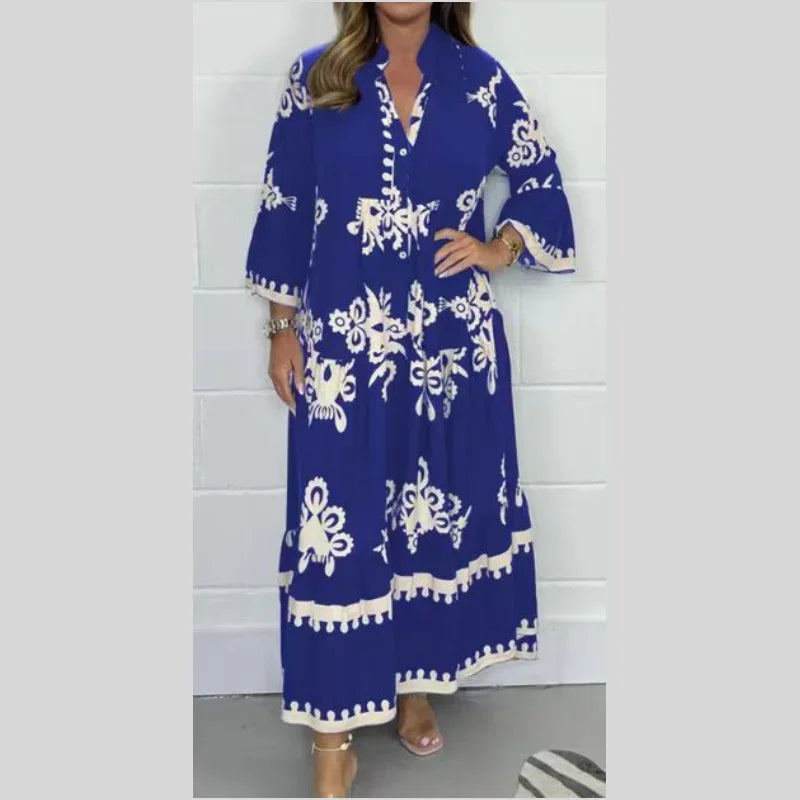 Beatrix | Printed Women's Dress with Relaxed Fit and Various Colors