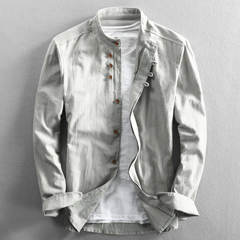 KatanaWear Japanese Shirt For Men Elevates Style With Relaxed Fit And Kimono Inspired Elegance