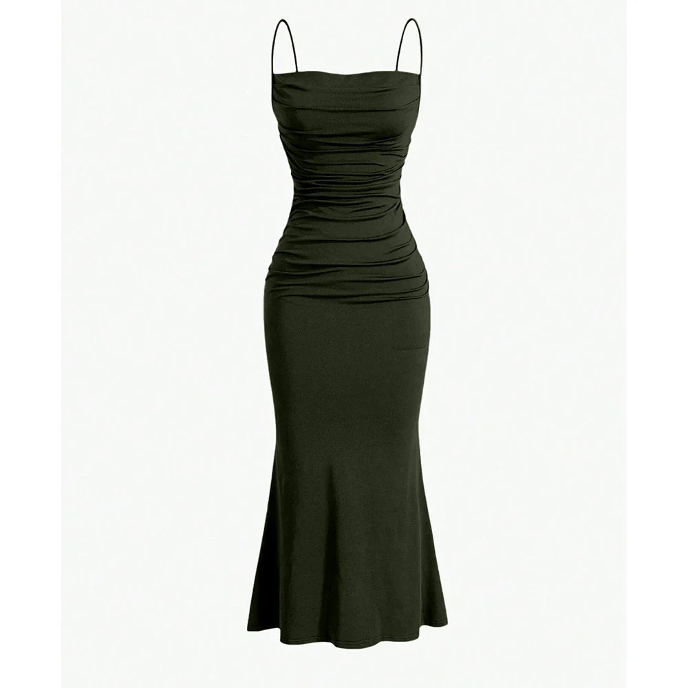Anna - Draped Maxi Dress