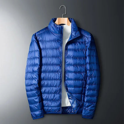 Mateo Ultra Light White Duck Down Jacket For Men Lightweight Warmth Packable Winter Coat