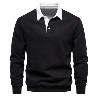 TrendAura - Refined Elegant Polo Pullover