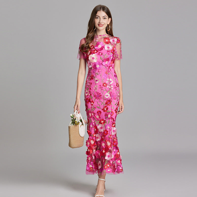 Women’s Floral Lace Dress | Maxi