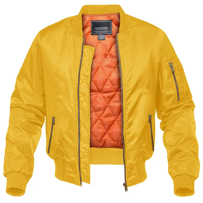 Mens Quilted Bomber Jacket Warmth And Style