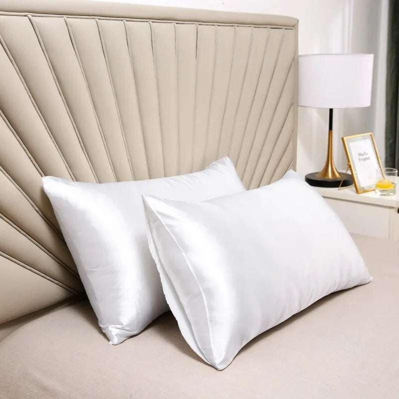 Mulberry Silk Pillowcase Luxury Cooling For Sensitive Skin Hypoallergenic Breathable