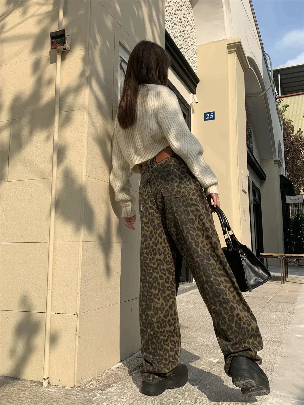 Leopard Print Womens Jeans