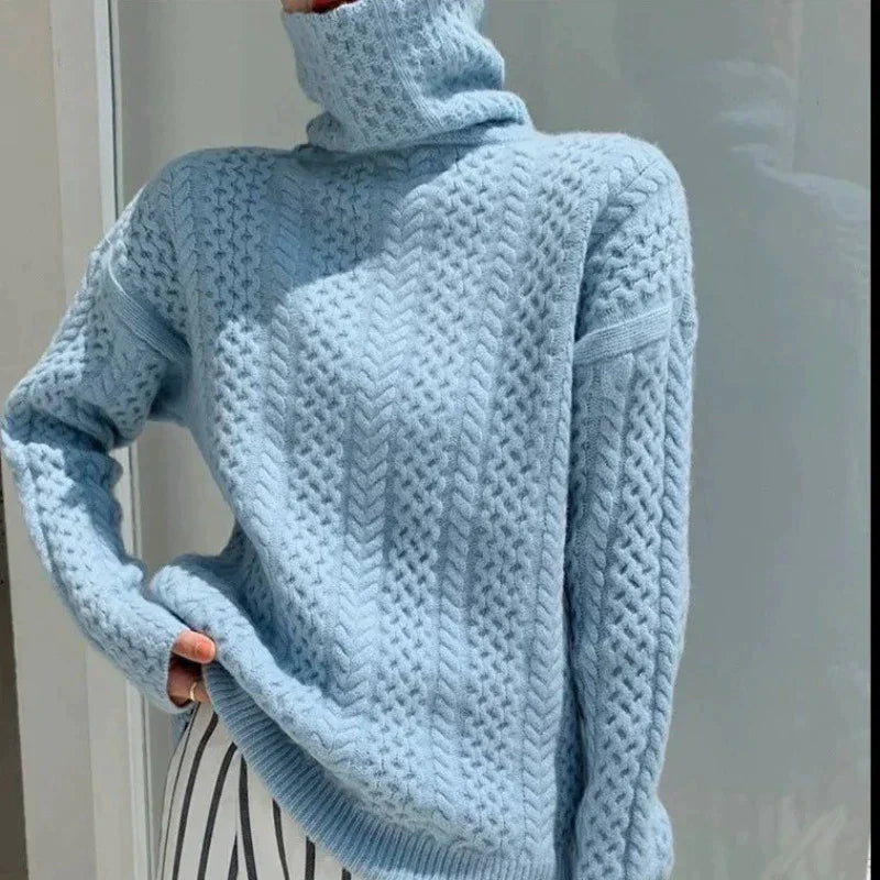 BOUCLÉ COUTURE Turtleneck Sweater