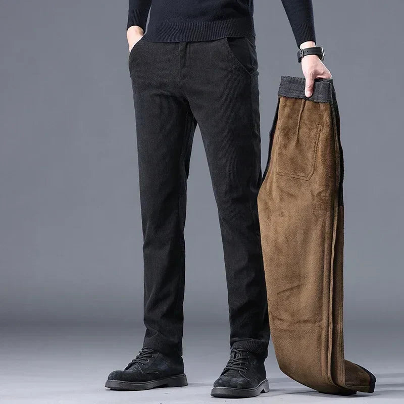 Gabriel Men's Winter Fleece-Lined Warm Pants For Cold Weather Outdoor Activities