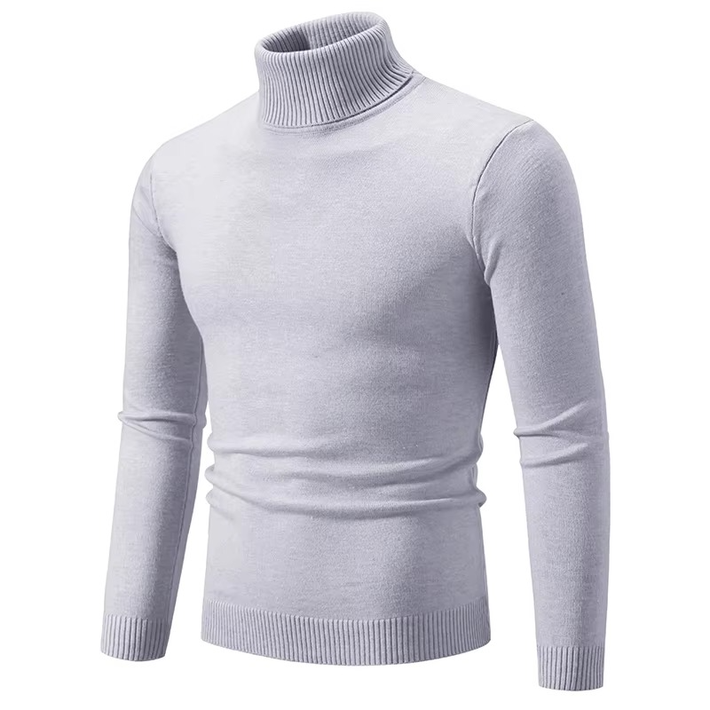 TrendAura Men's Thick Knit Winter Turtleneck Sweater Warm Slim Fit Pullover Casual Everyday