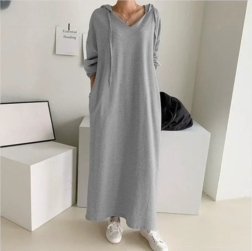 Scarlett - Hooded Peplum Dress