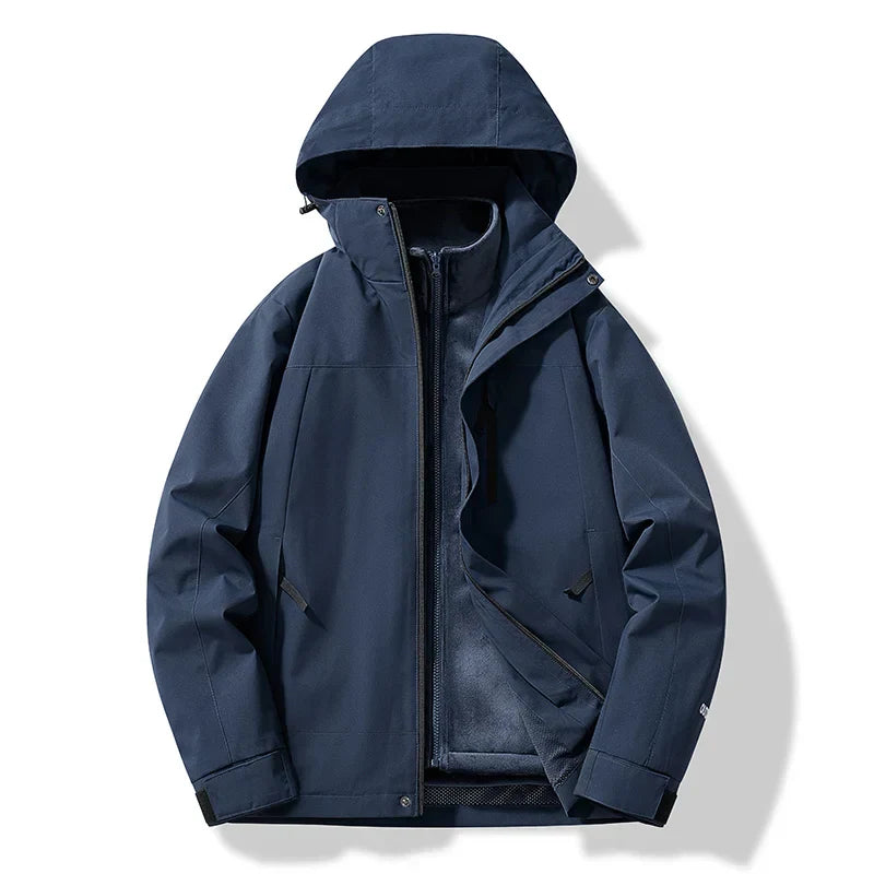 Adam Men's Winter Hooded Ski Zip Up Jacket by TrendAura Warm Insulated Snow Sports Coat