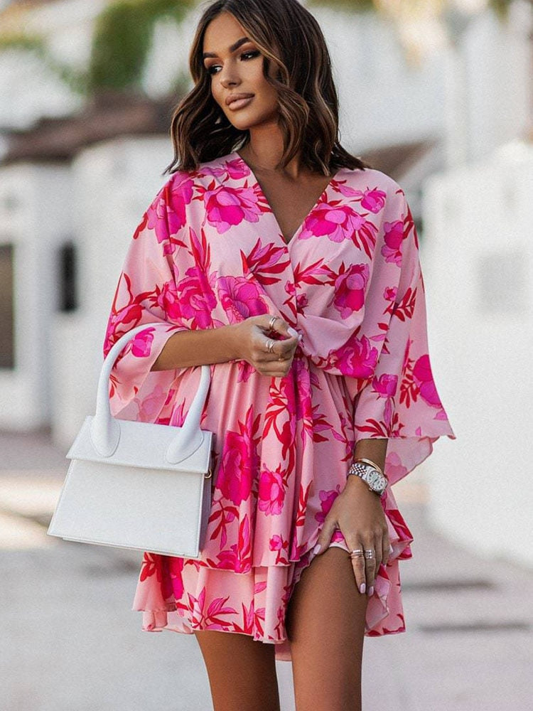 Lucia Boho Mini Dress For Women Lightweight Airy Summer Beach Style Effortless Chic