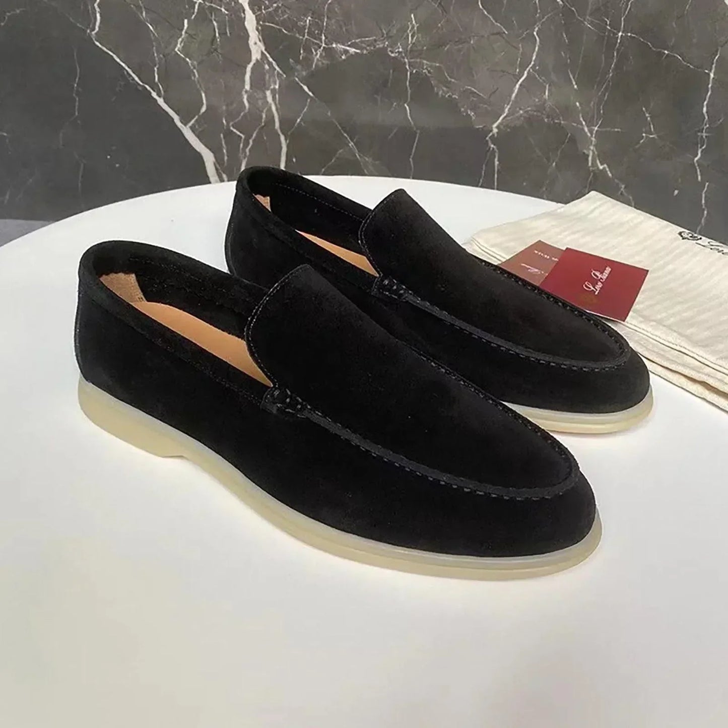 Orthopedic Slip On Shoes for Men All Day Comfort by Classic Effortless Design Loafers