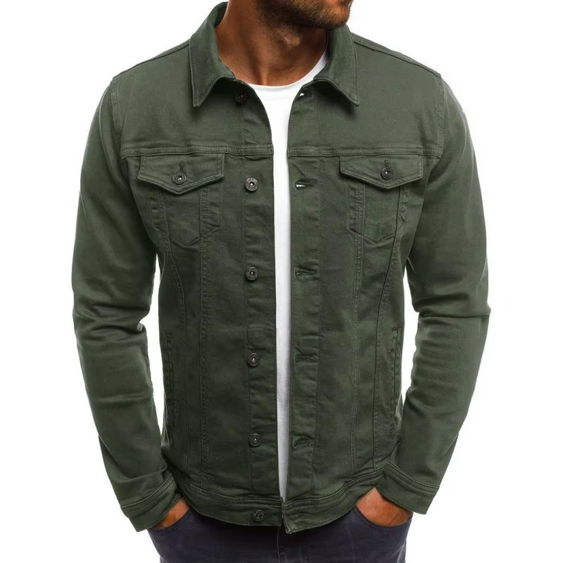 TrendAura Men's Lightweight Denim Jacket for Business Casual Everyday Wear and Easy Layering