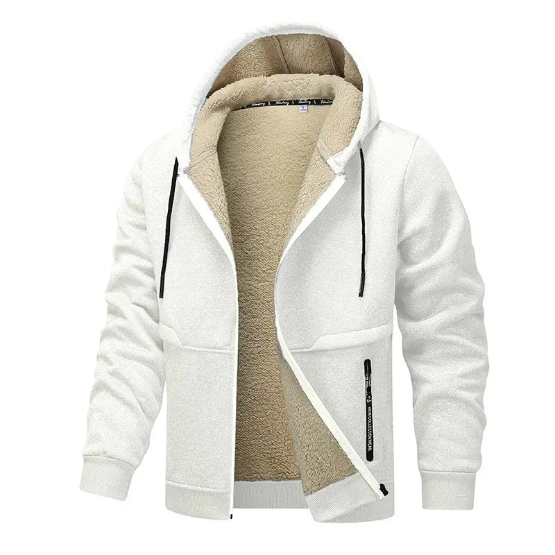 Men's Casual Winter Jacket Versatile Warmth With Full Front Zipper And Soft Lining For Everyday City Wear
