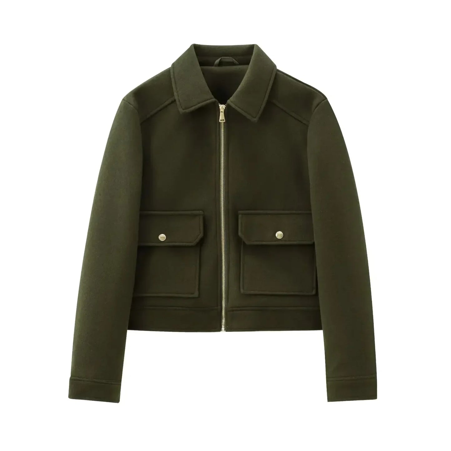 Jasmine | Women’s Casual Zip Front Pocket Jacket