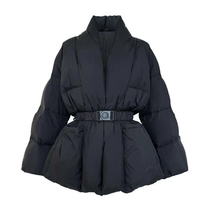 Women’s Stylish V-neck Puffer Jacket | Winter Fashion