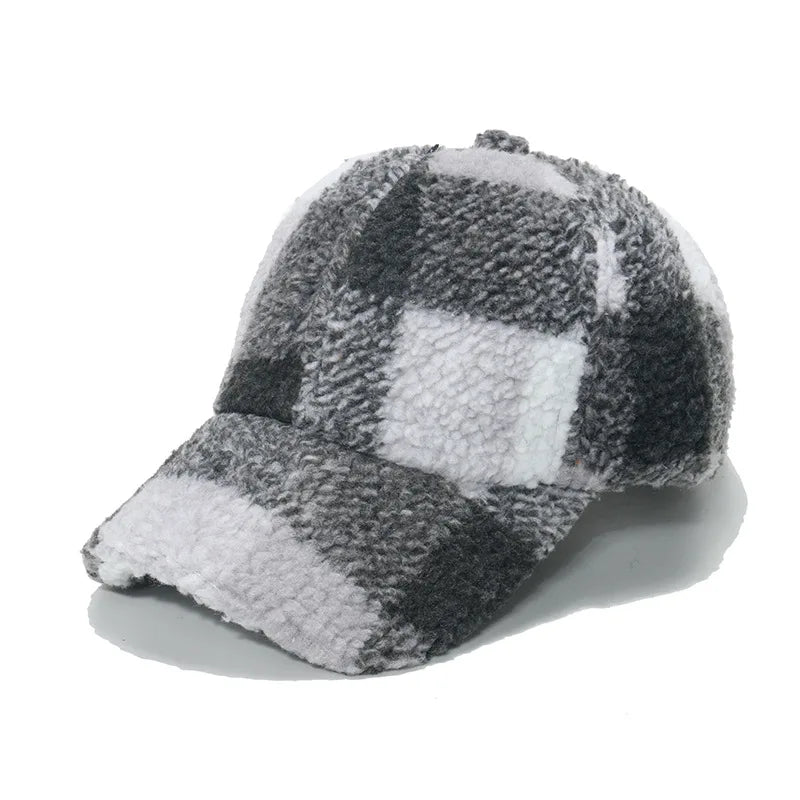 Highland Sherpa Cap Cotton Sherpa Exterior With Adjustable Fit Lumberjack Plaid For Outdoor Enthusiasts