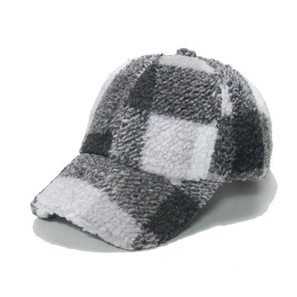 Highland Sherpa Cap Cotton Sherpa Exterior With Adjustable Fit Lumberjack Plaid For Outdoor Enthusiasts