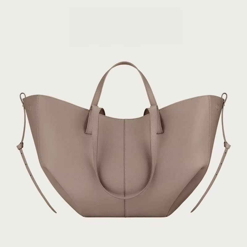TrendAura Women's Leather Tote Bag With Winged Design And Large Capacity - Elegant Practical Workday Companion