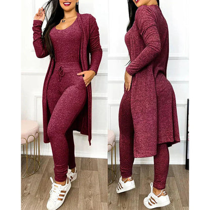 2-piece jumpsuit for spring 2025 | Tight legging jumpsuit with jacket