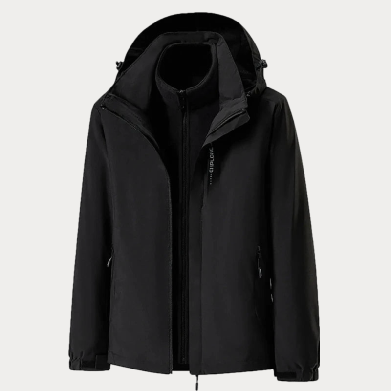 Men's Windbreaker Hoodie Jacket Ultralight Windproof Outdoor Hiking Gear with Zippered Pockets
