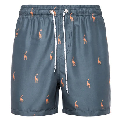 Max Achilles Swim Shorts For Men Quick Dry Trunks With Drawstring Trendy Beachwear