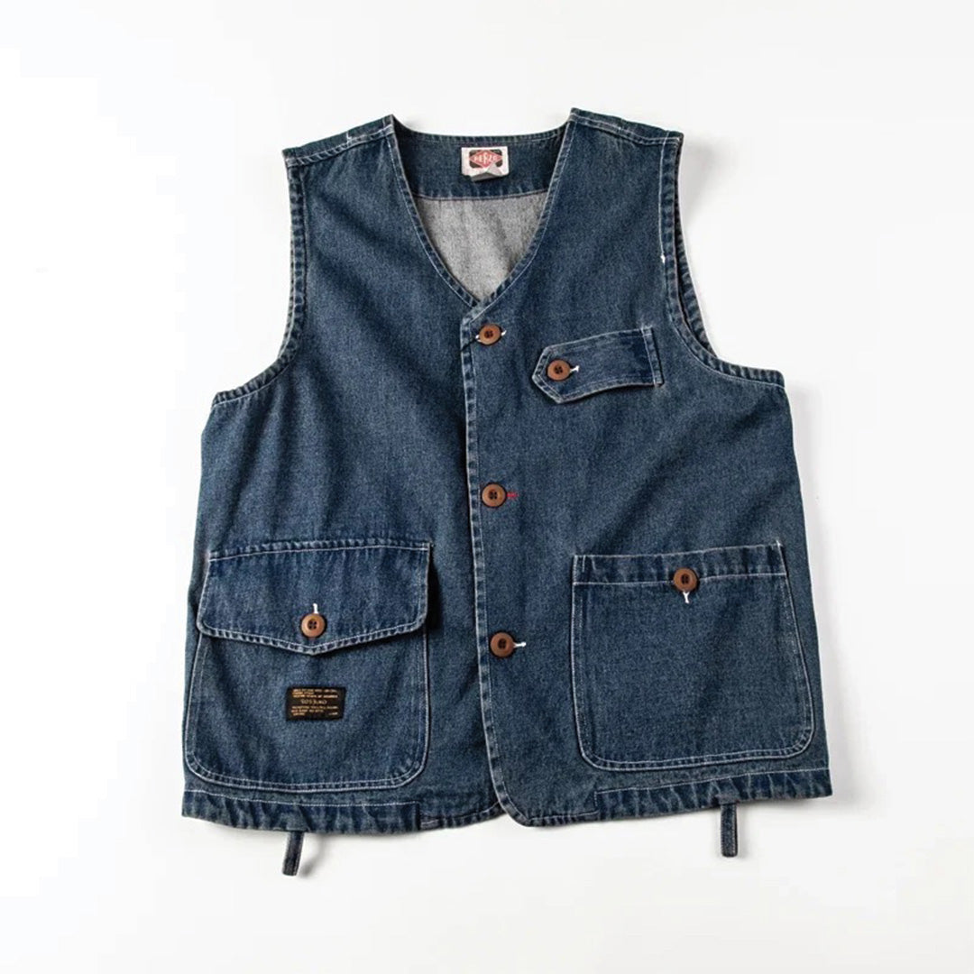 Rising Sun Denim Vest