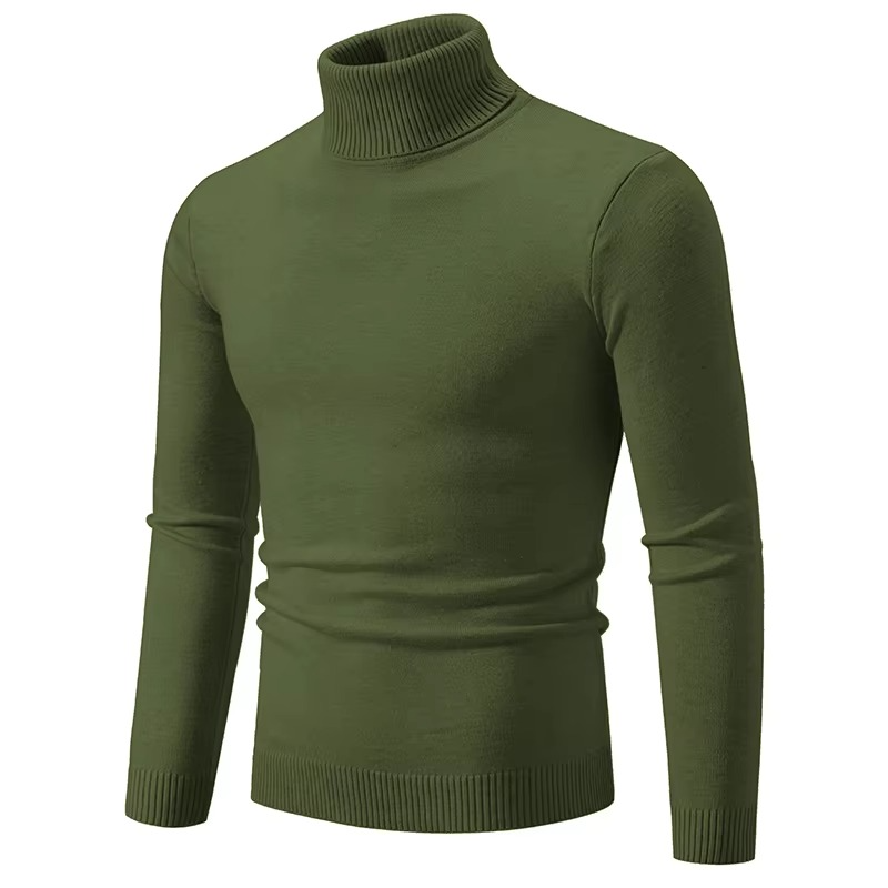TrendAura Men's Thick Knit Winter Turtleneck Sweater Warm Slim Fit Pullover Casual Everyday