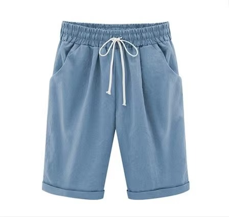 Women's High Waist Casual Harem Capris Pants