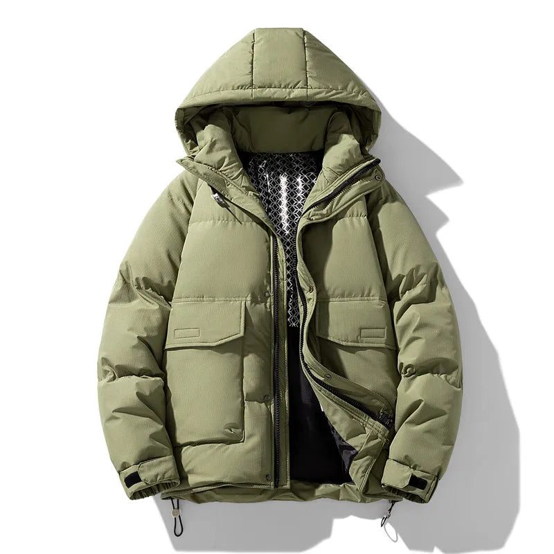 Jacky Waterproof Winter Jacket For Men With Hood All Weather Warmth And Windproof Protection