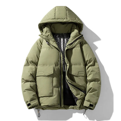 Jacky Waterproof Winter Jacket For Men With Hood All Weather Warmth And Windproof Protection
