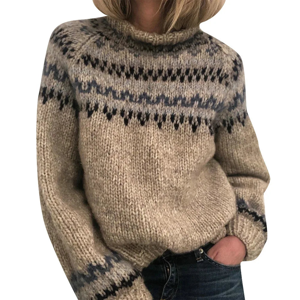 Women's Knit Jumper with Classic Design and Versatile Style