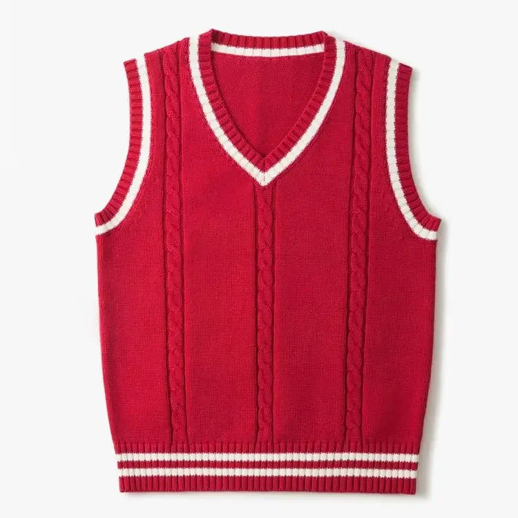 Christof - Sleeveless V-neck knitted sweater for men