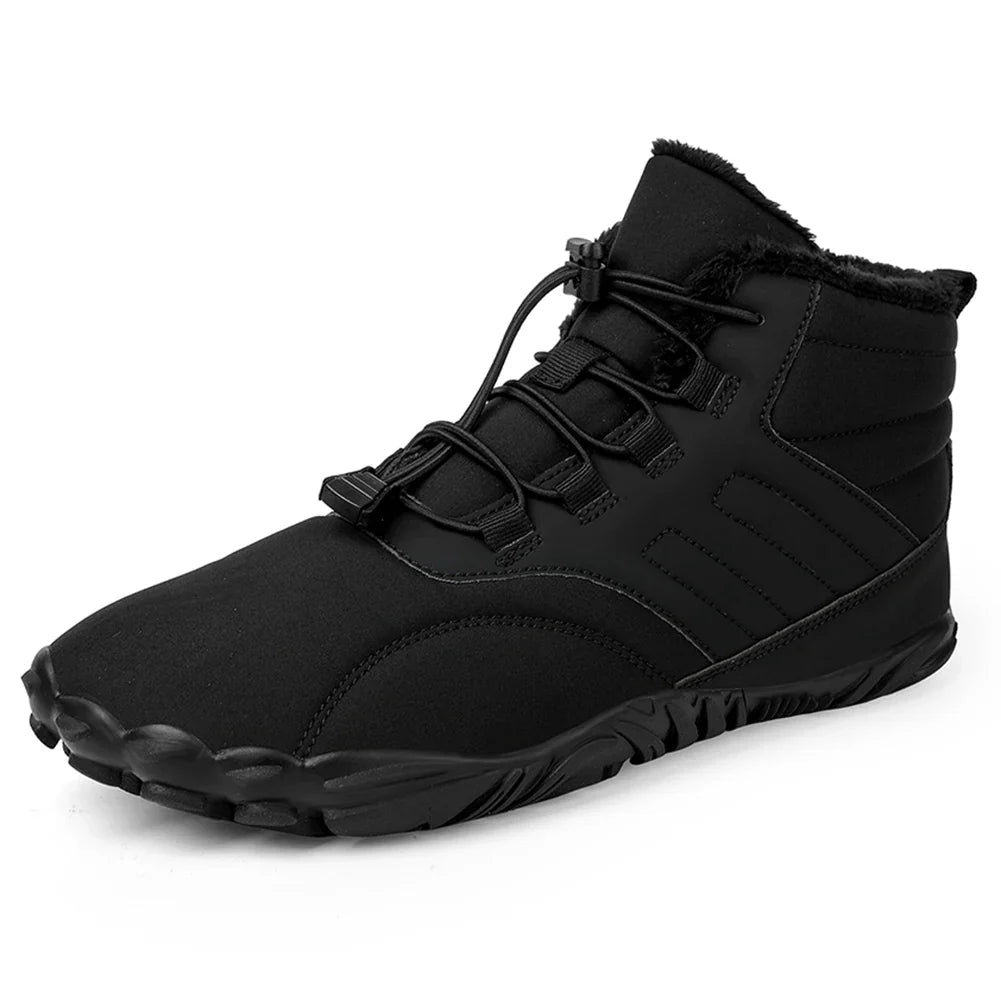 JOCESTYLE Winter Barefoot Running Shoes For Men And Women Lightweight Warm Anti Slip Traction