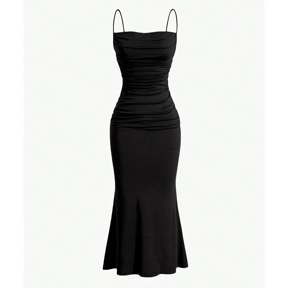 Anna - Draped Maxi Dress