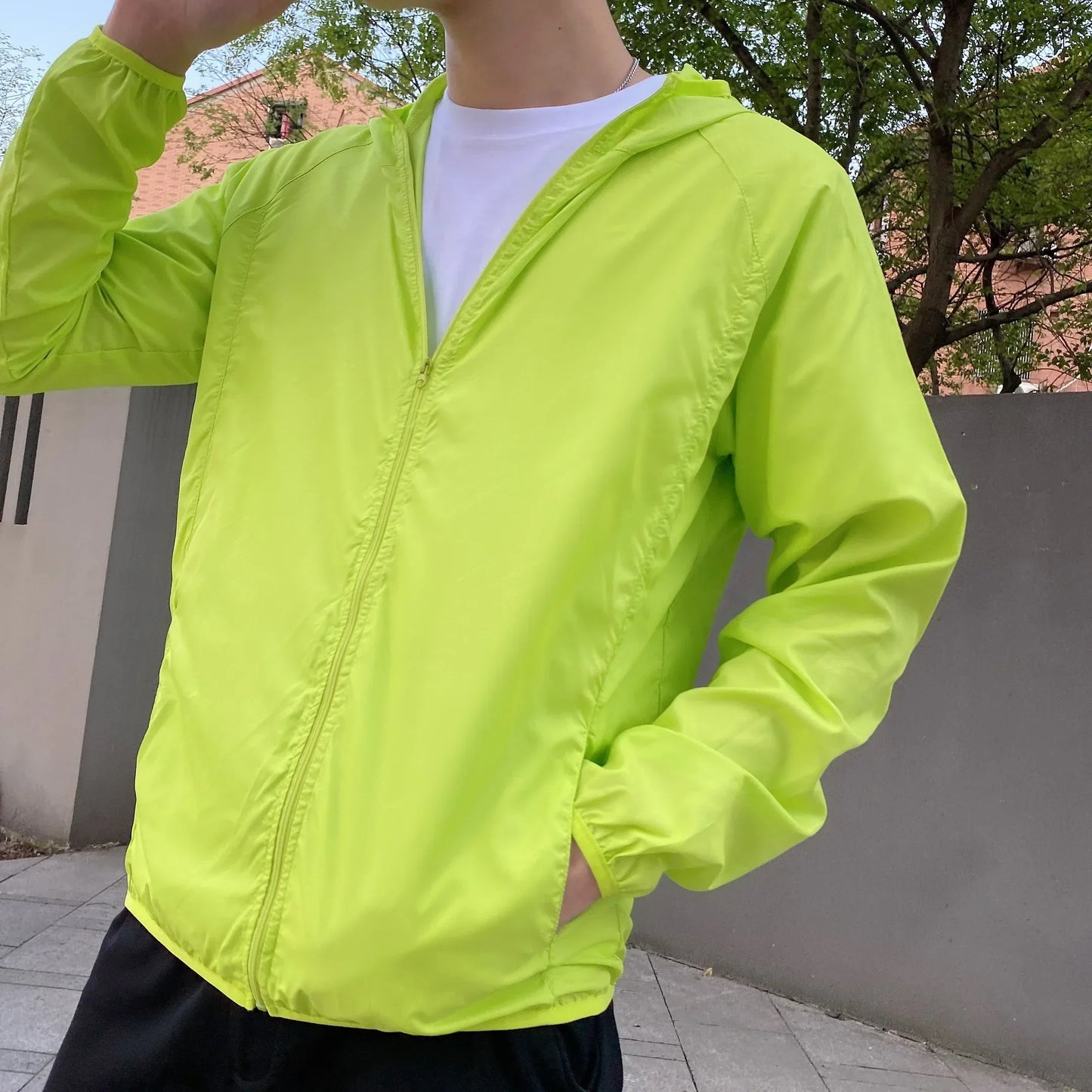 Men's Windbreaker Jacket All-Weather Style For Active Men