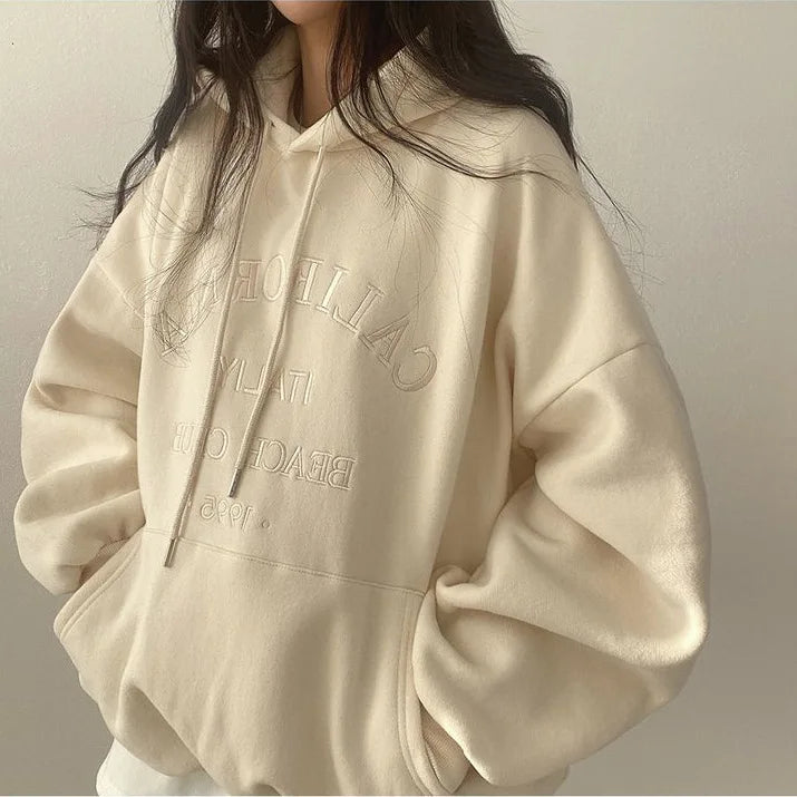 Hygge Women's Oversized Hoodie Cozy Loose Fit Drop Shoulder Sweatshirt For Comfort