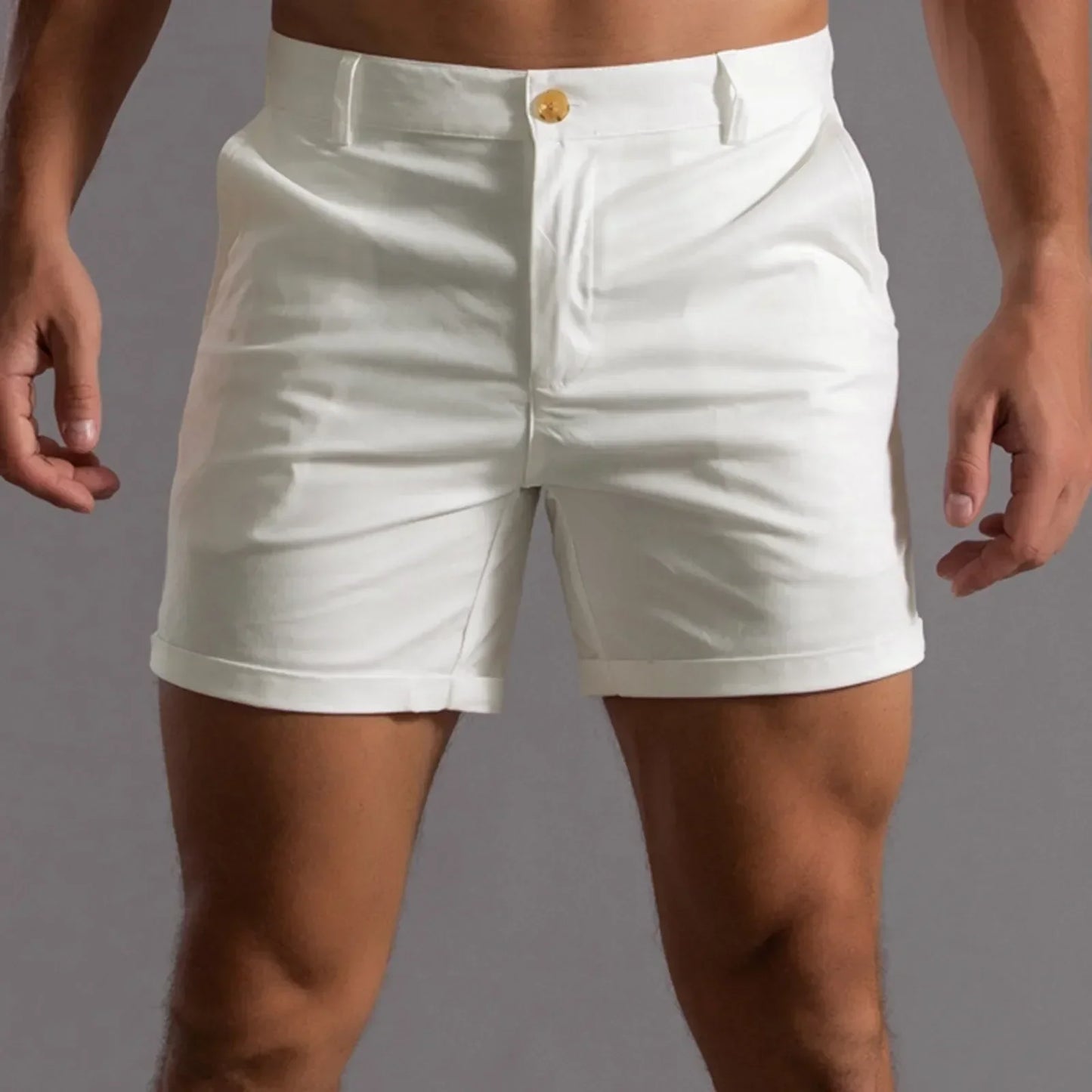 TrendAura Mens 4 Way Stretch Mid Length Shorts With Tailored Fit And Semi Elastic Waistband Durable Stitching