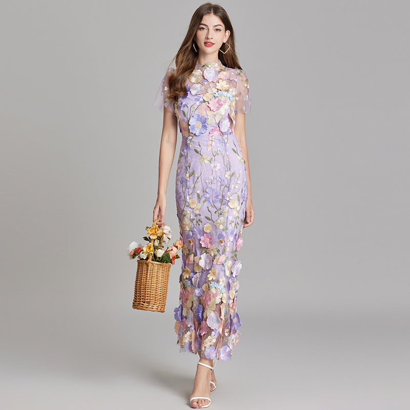Women’s Floral Lace Dress | Maxi