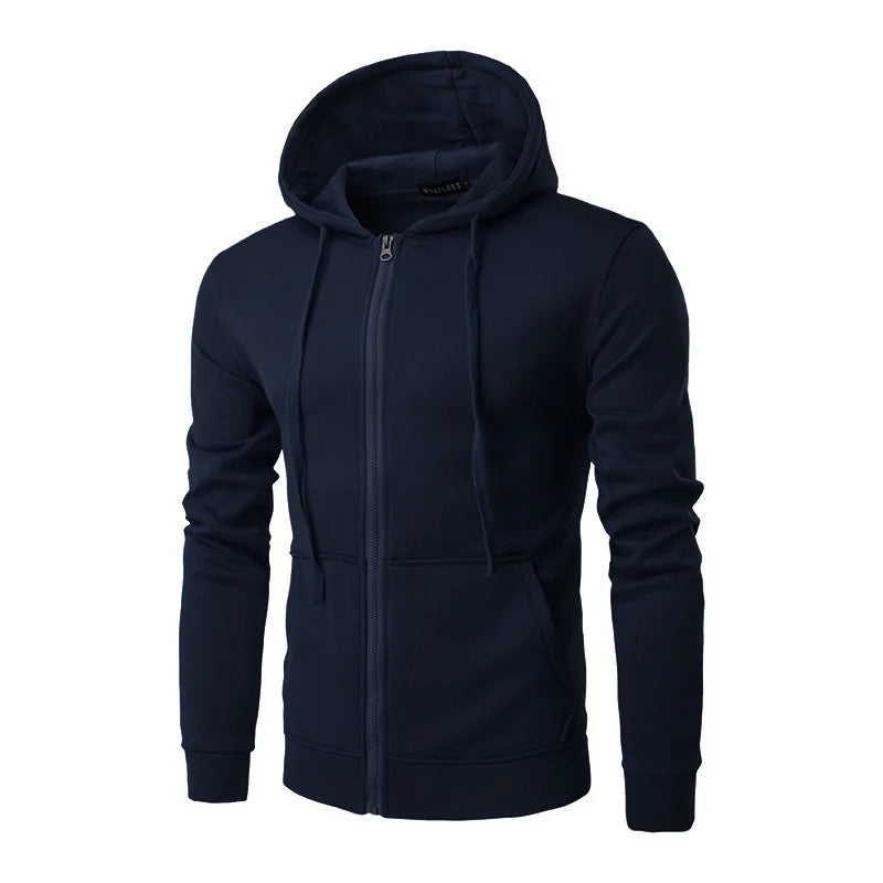 Keith Men's Classic Zip Up Street Hoodie For Everyday Warmth And Urban Style All Season