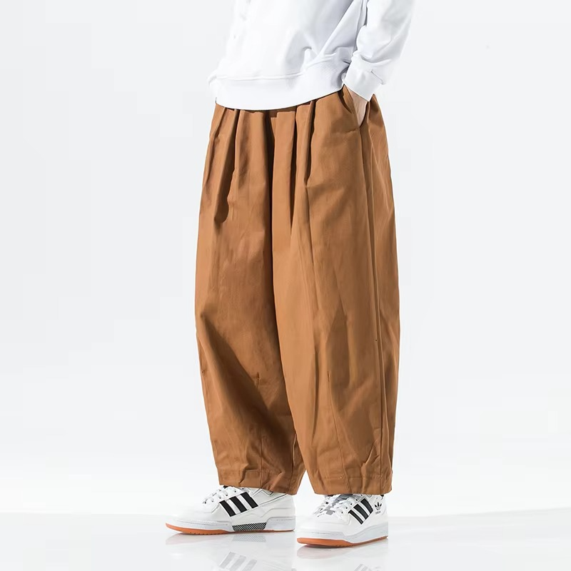 TrendAura Men's Wide Leg Cargo Pants Relaxed Fit Casual Trousers for Everyday Freedom