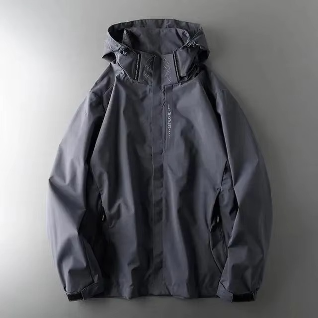 TrendAura Men's Lightweight Waterproof Windbreaker Jacket for Outdoor Sports and Activities