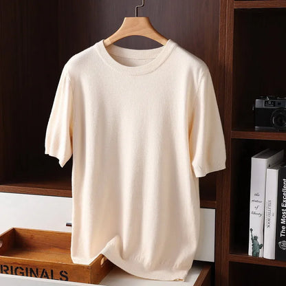 TrendAura Cashmere Knitted Shirt Ultra Soft Luxury Knit Top In Premium Cashmere For All Seasons