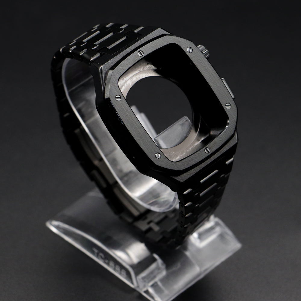 TrendAura Sentinel Apple Watch Band Stainless Steel Polished Strap Fits All Models Easy Five Minute Installation