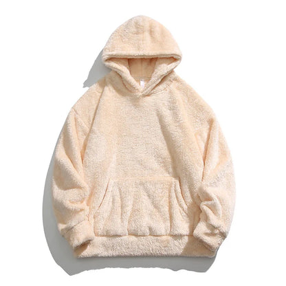 TrendAura Calder Mens Oversized Fleece Hoodie Soft Interior Relaxed Fit Drawstring Hood