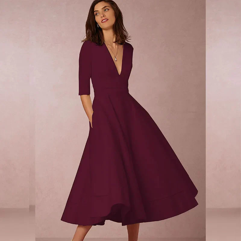 Carla | Elegant Midi Dress